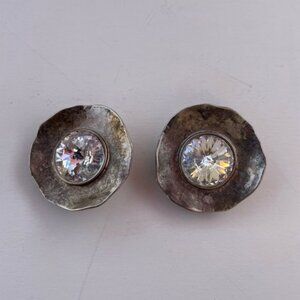 Norma Jean Clip-On Rhinestone Statement Earrings – Vintage Old Hollywood Glamour